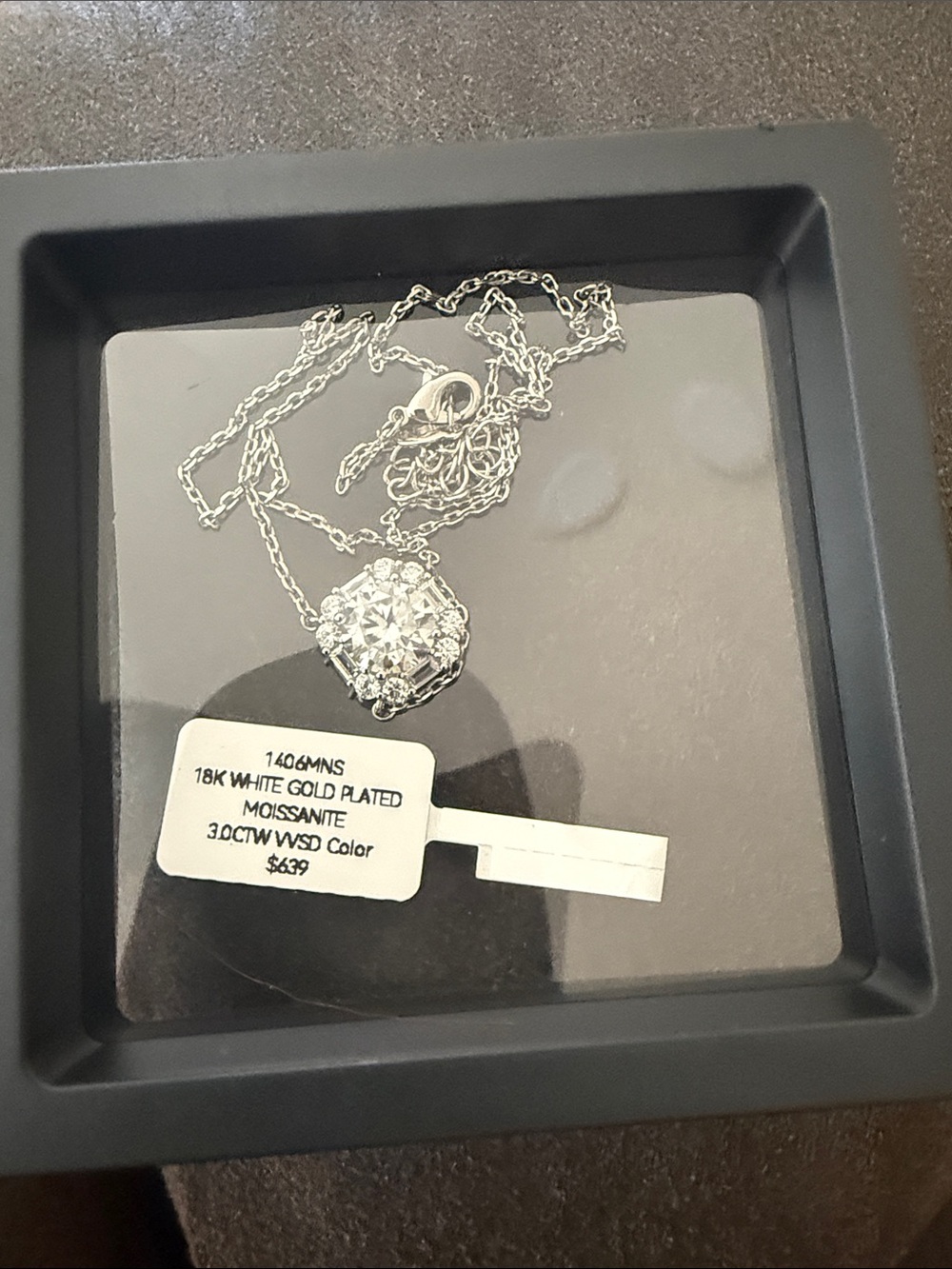 Silver Floral Halo Pendant Necklace - Women Jewelry